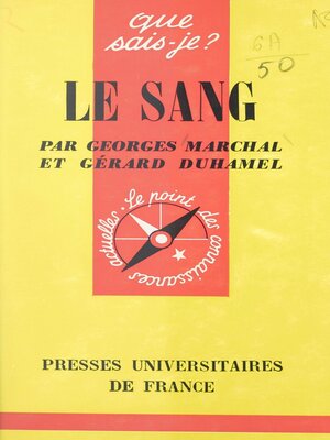 cover image of Le sang